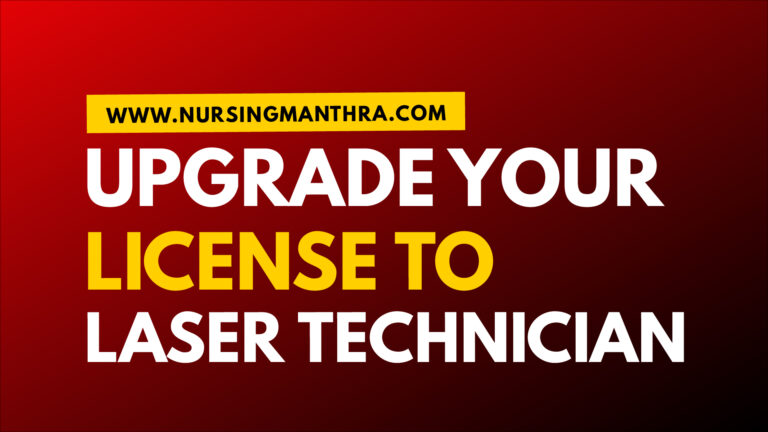 Upgrade Your DHA Nursing License to a Laser Technician License: