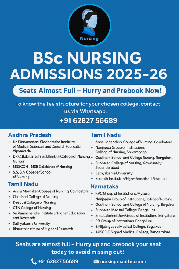 Bsc nursing admission