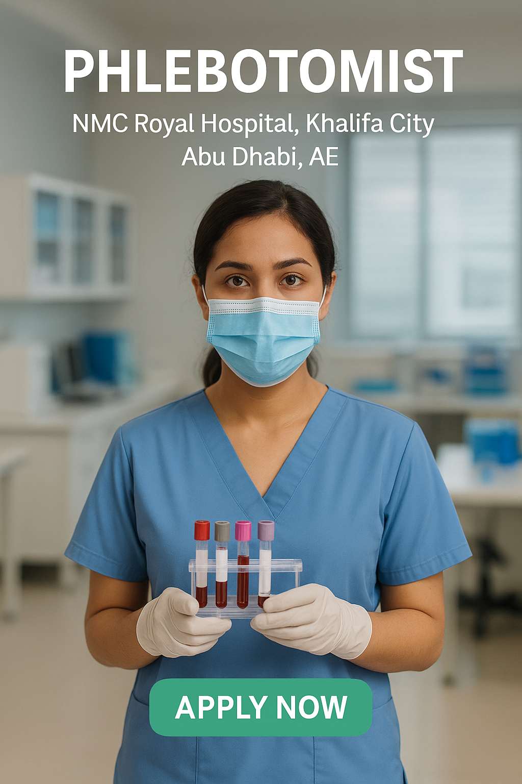 Hiring Phlebotomist in Abu Dhabi, UAE.