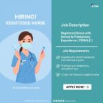 Registered Nurse with Dental & Phlebotomy Experience – Doctors Center Polyclinic Dubai