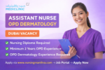Assistant Nurse – OPD Dermatology Job in Dubai | Mediclinic Parkview Hospital | Ref 67843