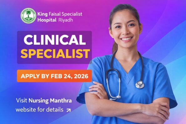 Clinical Specialist Job in Riyadh – King Faisal Specialist Hospital (Colorectal Therapy) | Apply by 24 Feb 2026