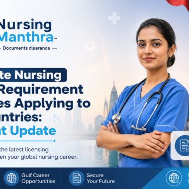Same State Nursing License Requirement for Nurses Applying to Gulf Countries: Important Update for DHA, DOH/HAAD, MOH & DataFlow Applications: