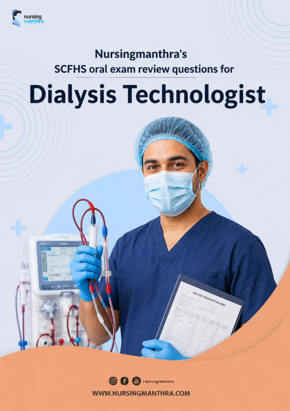 DIALYSIS TECHNOLOGIST ORAL EXAM QUESTIONS FOR SCFHS