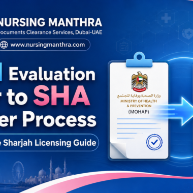 MOH Evaluation Letter to SHA Transfer Process : Complete Sharjah Licensing Guide